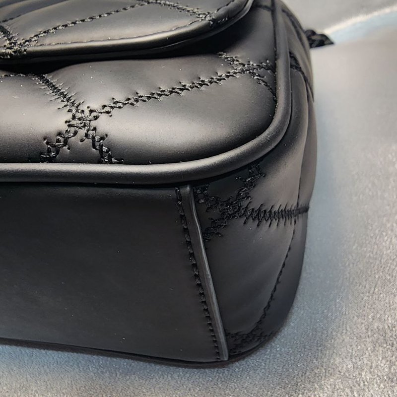 TORY BURCH/TB 霧黑 啞光黑鏈條包 消光黑 磨砂黑鏈條包 WOC Willa-6