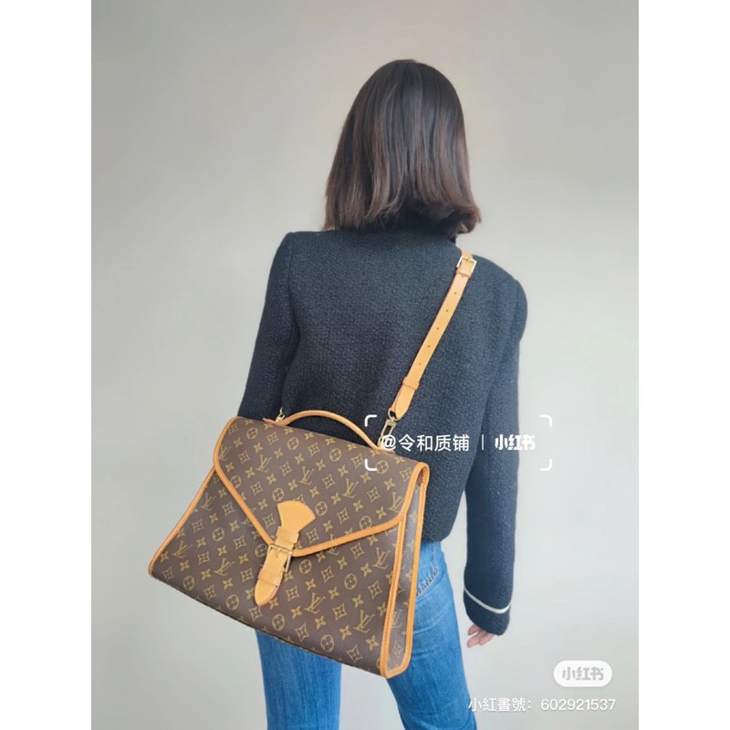 Lv vintage Bel air手提斜背包 公事包 中古包-7