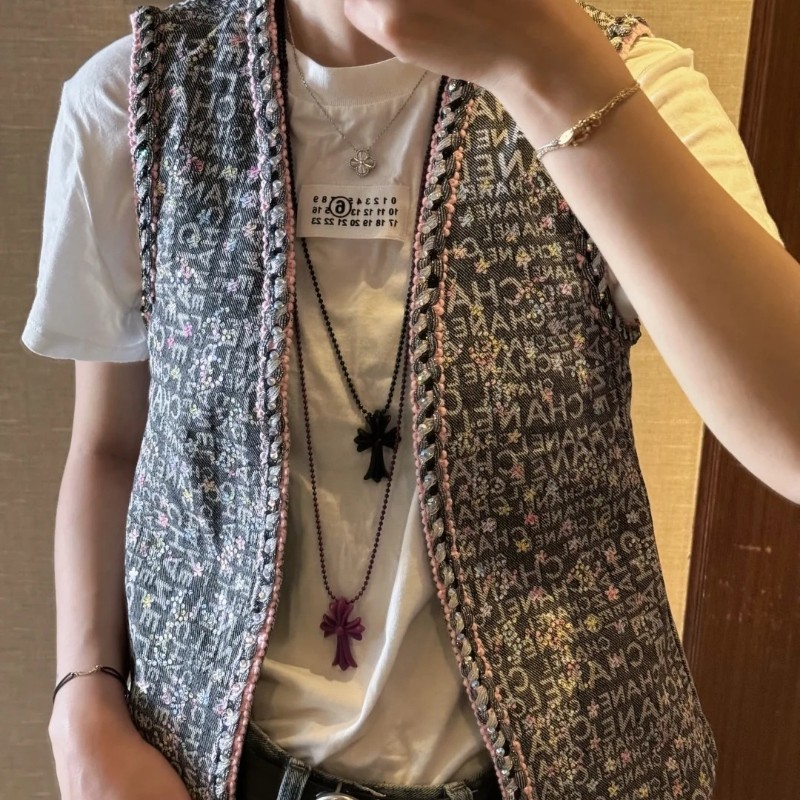 Chrome Hearts 克罗心 树脂项链紫色 夏天必备神器 白搭首饰-12