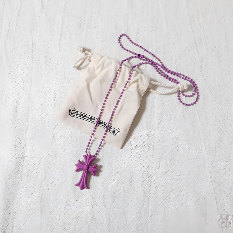 Chrome Hearts 克罗心 树脂项链紫色 夏天必备神器 白搭首饰-18