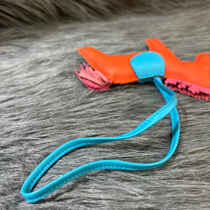 HERMES 愛瑪仕 Rodeo 中馬 小馬 橘色 粉色 藍色 KELLY鉑金包 吊飾 掛飾 吊牌-7