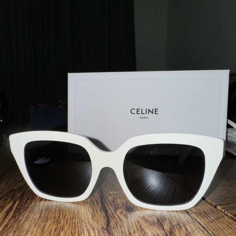 CELINE MONOCHROMS 03太陽眼鏡 純白色-5