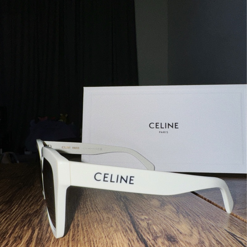 CELINE MONOCHROMS 03太陽眼鏡 純白色-6