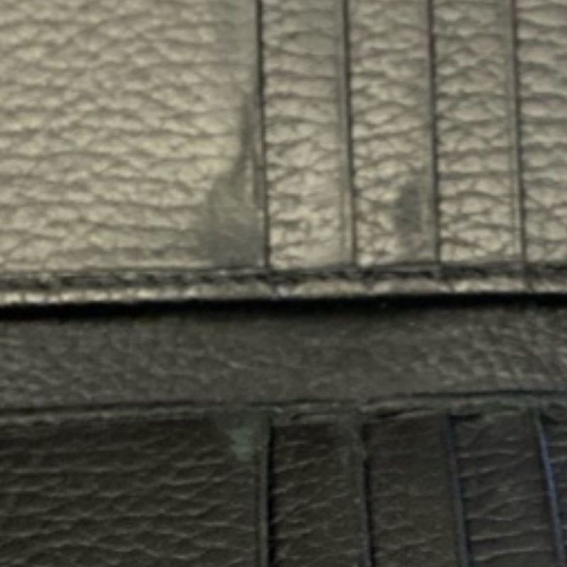Gucci 黑金 零錢區 明顯使用痕跡 logo磨損使用痕跡 短夾 皮夾 卡夾-37