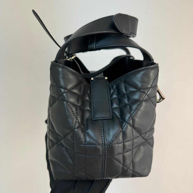 Dior Toujours系列 托特包 小號 黑金牛皮 手袋-1