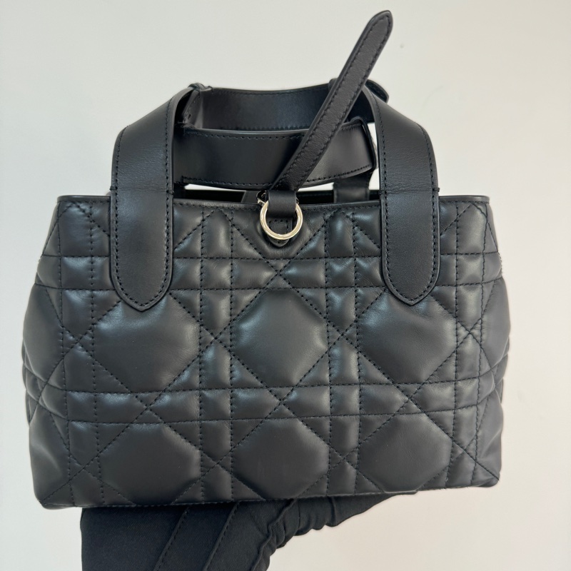 Dior Toujours系列 托特包 小號 黑金牛皮 手袋-2