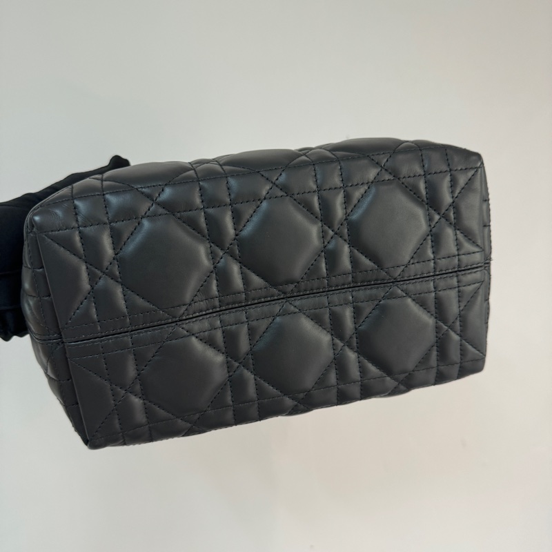 Dior Toujours系列 托特包 小號 黑金牛皮 手袋-4