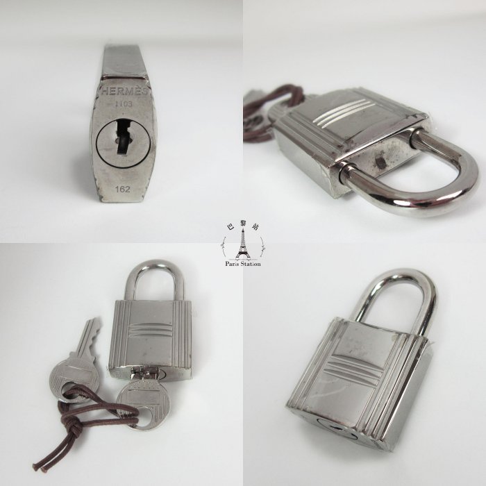 【巴黎站二手名牌專賣店】＊現貨＊HERMES 愛馬仕 真品＊🅁方框R刻土耳其藍銀扣菜籃子PICOTIN33手提包-4