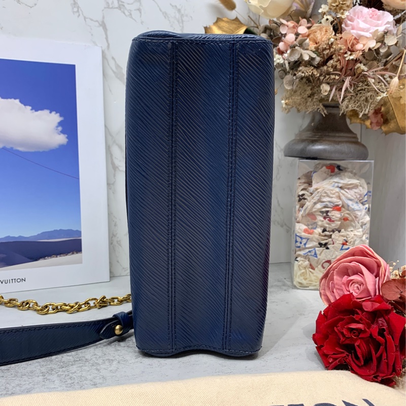 💙✨ LOUIS VUITTON路易威登|LV 中號TWIST EPI水波紋 海軍藍金 兩用包✨💙-4