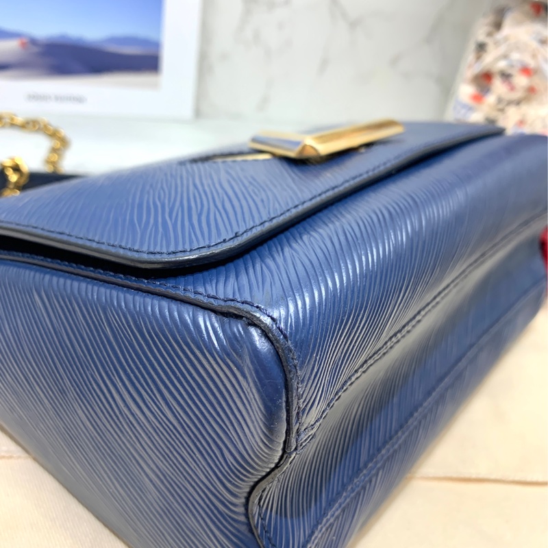 💙✨ LOUIS VUITTON路易威登|LV 中號TWIST EPI水波紋 海軍藍金 兩用包✨💙-7