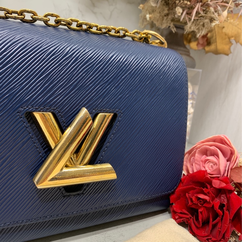 💙✨ LOUIS VUITTON路易威登|LV 中號TWIST EPI水波紋 海軍藍金 兩用包✨💙-9