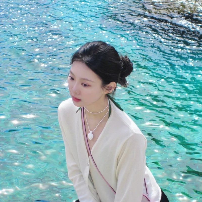 Chrome Hearts 克罗心 白色树脂心型项链!夏天戴很好看,百搭款式-6