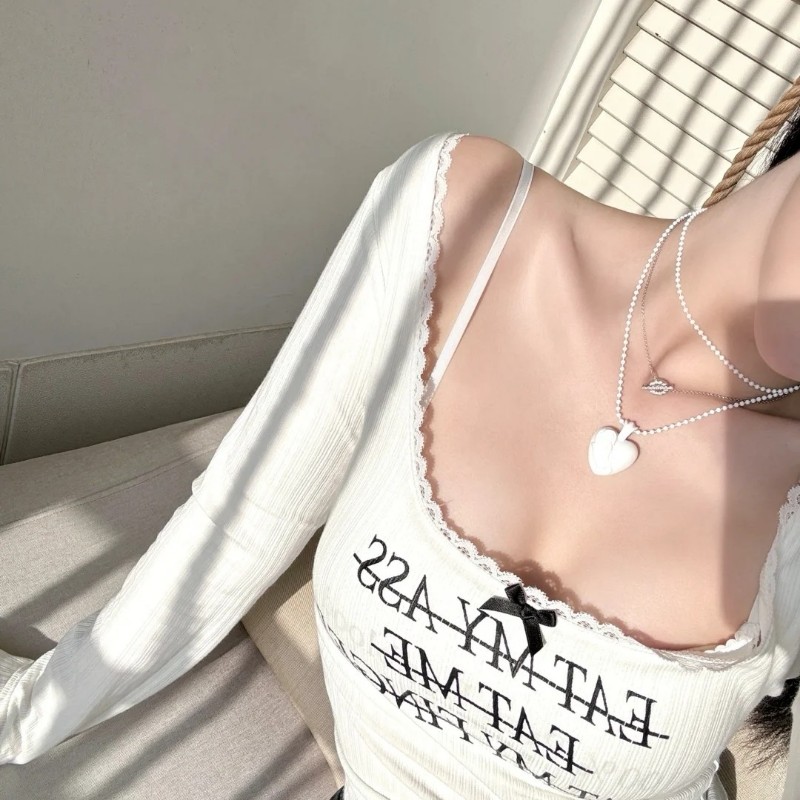 Chrome Hearts 克罗心 白色树脂心型项链!夏天戴很好看,百搭款式-9