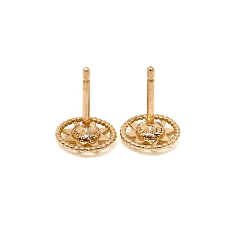 △ Christian Dior 迪奧 Petite Joaillerie Rose des Vents Diamond 18K Rose Gold Earrings 1pair 小碼鑽石18K玫瑰金耳環 一對 - 247007429-5