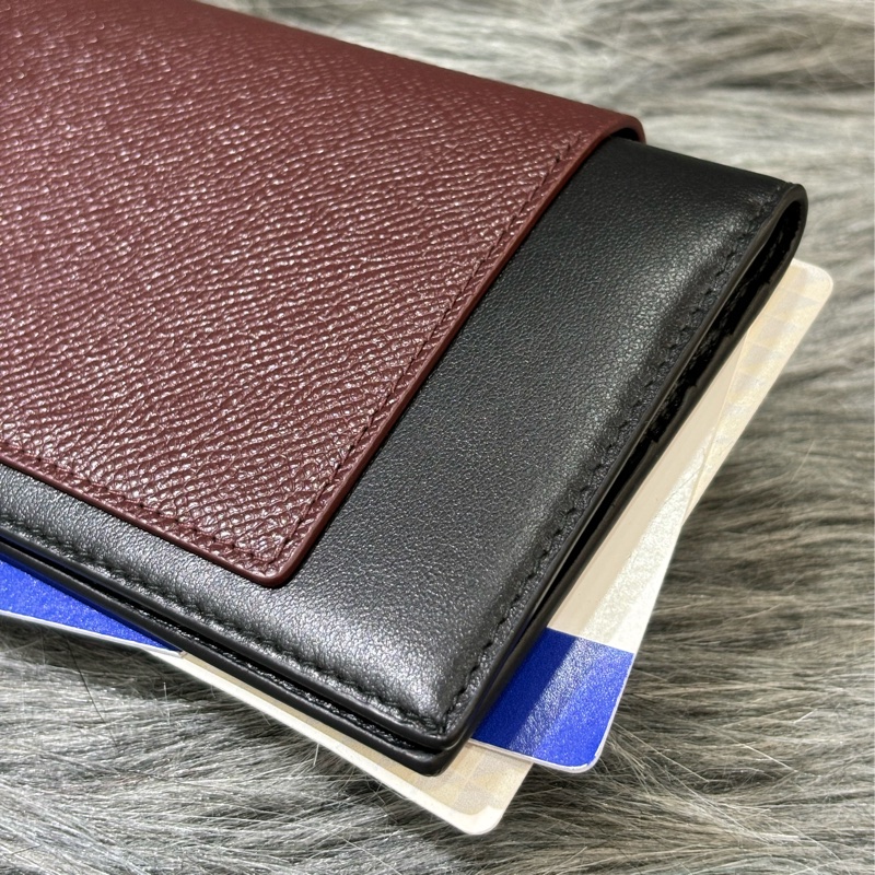 BALENCIAGA 巴黎世家 787777 限量 紅棕色 護照 機票 卡夾 證件套 長夾 皮夾 拉鍊 零錢袋-15