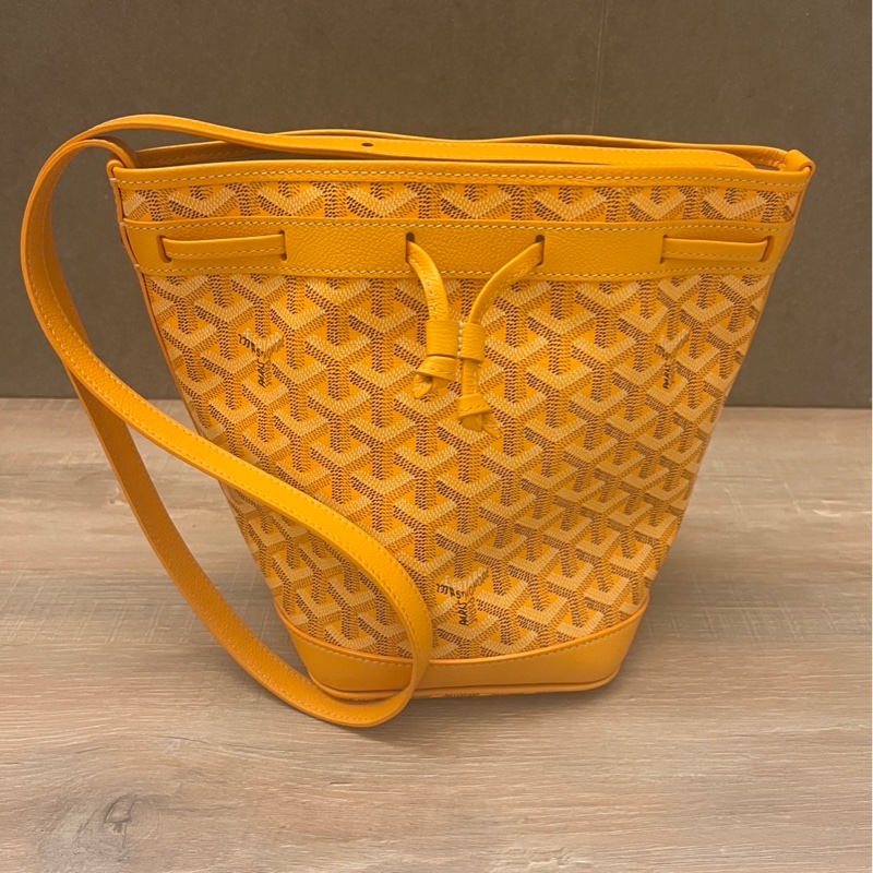 Goyard 黃色招財水桶包-0