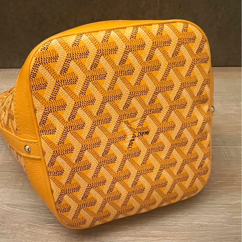 Goyard 黃色招財水桶包-1