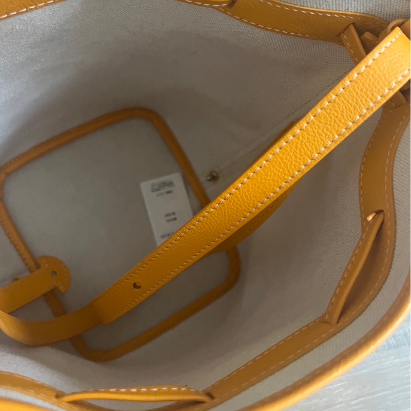 Goyard 黃色招財水桶包-2