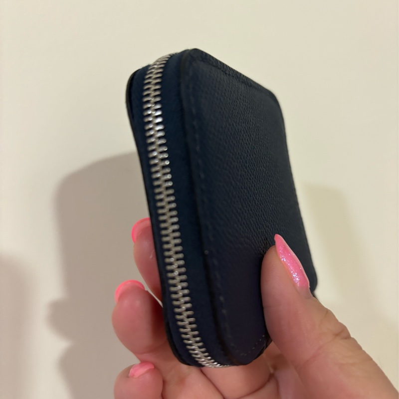 現貨商品 全新商品 全配商品 台灣購證 Hermes 經典絲巾零錢包 普魯士藍內拼豹紋愛心 法國製造-14