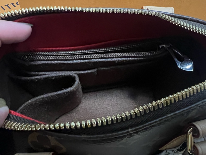 LV speedy 20 經典老花(不含絲巾)-10