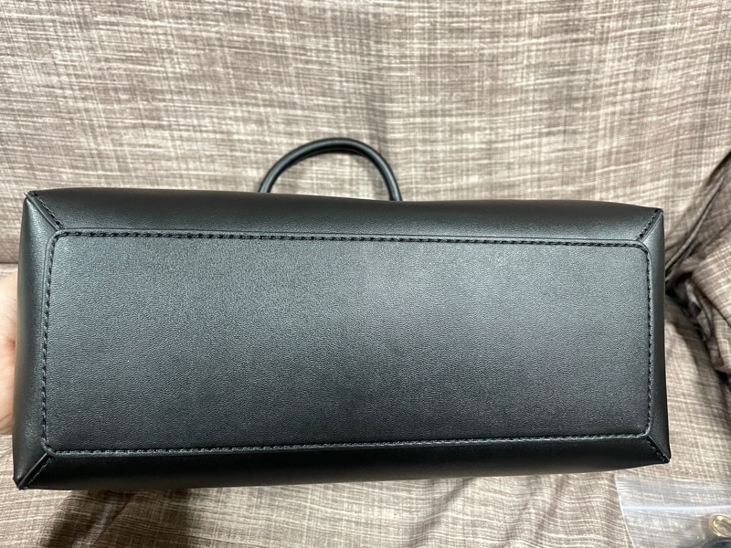 Michael Kors REED荔枝紋手提/斜背兩用包(中/黑)-6