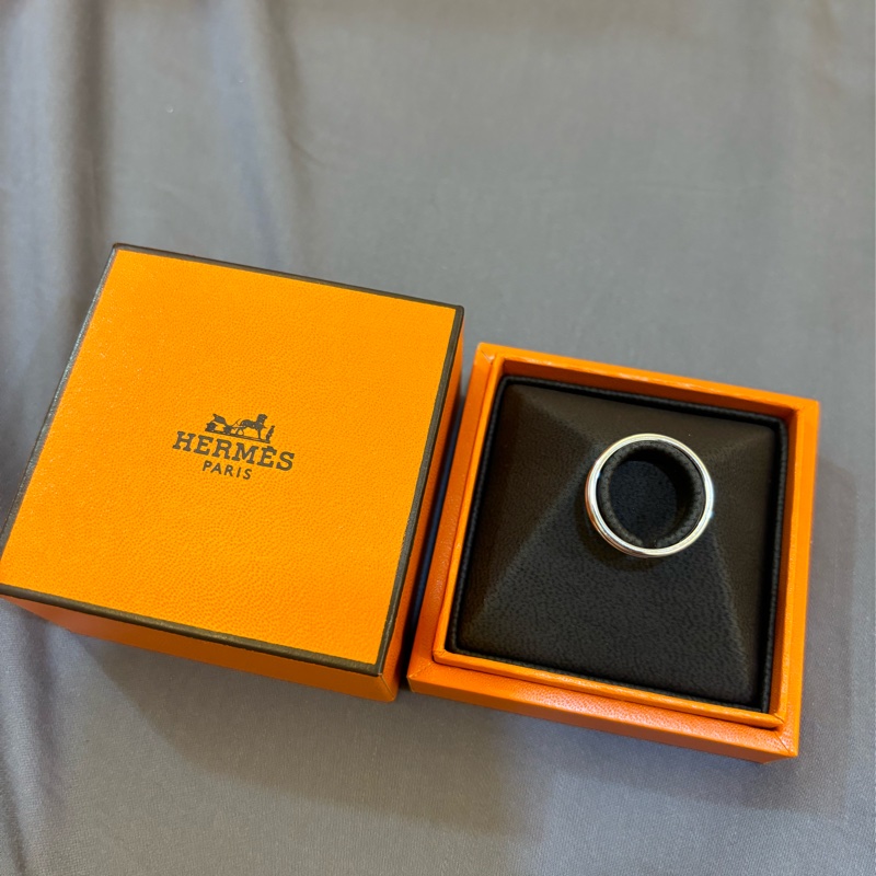 台灣櫃上買不到 現貨商品 全新商品 澳門購證 Hermes 白金戒指 結婚戒指 Ariane 尺寸53號-6