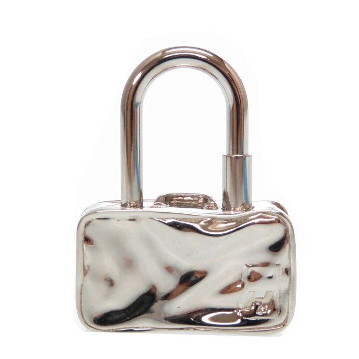 Hermes 2009 愛馬仕全新 限量版鎖頭 銀色包包吊飾-0