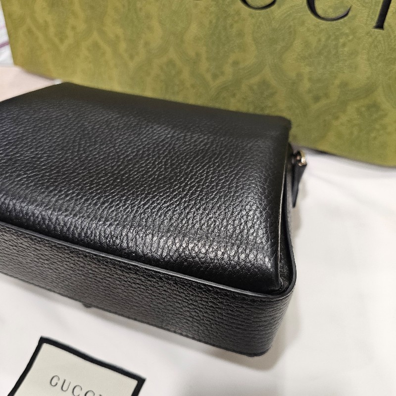 (客戶已訂購勿選)Gucci 風琴包(黑荔枝.梯形款)-15