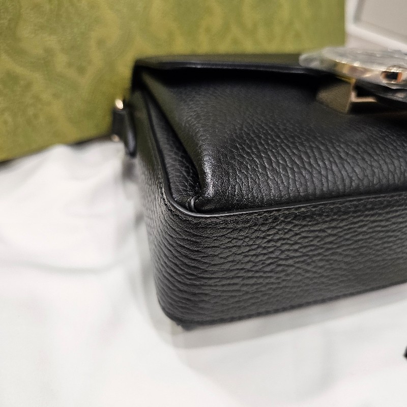 (客戶已訂購勿選)Gucci 風琴包(黑荔枝.梯形款)-18