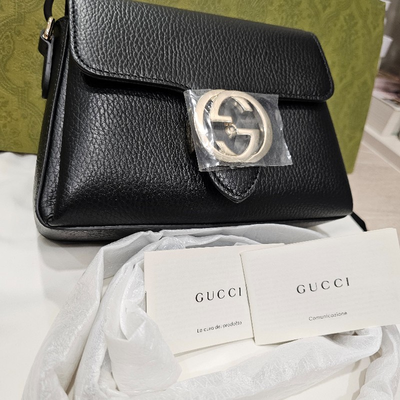 (客戶已訂購勿選)Gucci 風琴包(黑荔枝.梯形款)-2