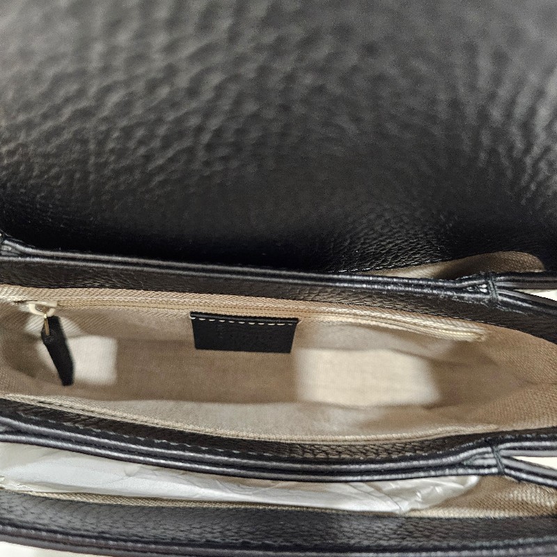 (客戶已訂購勿選)Gucci 風琴包(黑荔枝.梯形款)-5