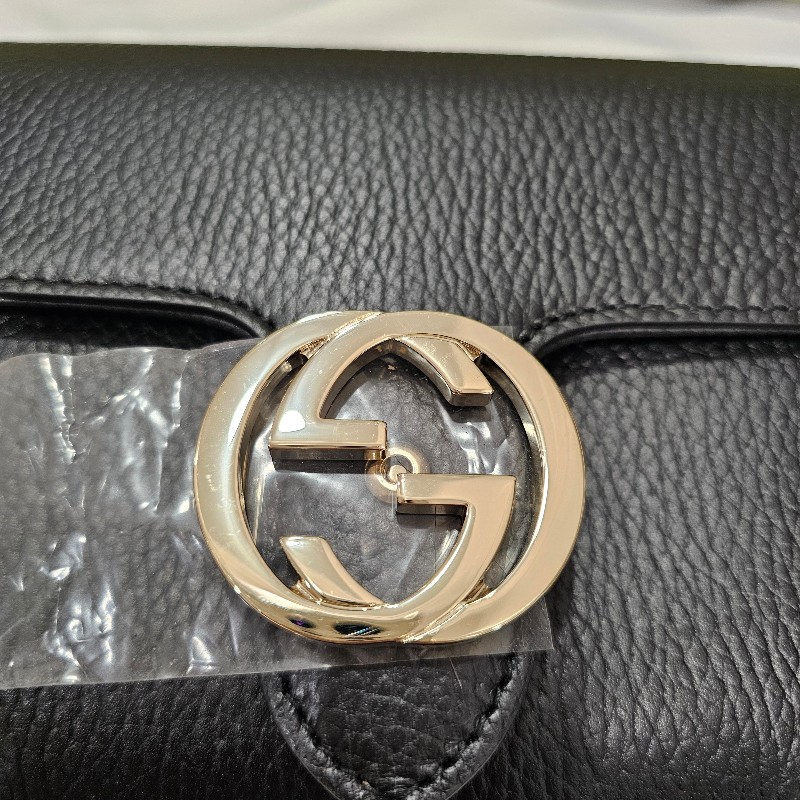 (客戶已訂購勿選)Gucci 風琴包(黑荔枝.梯形款)-6