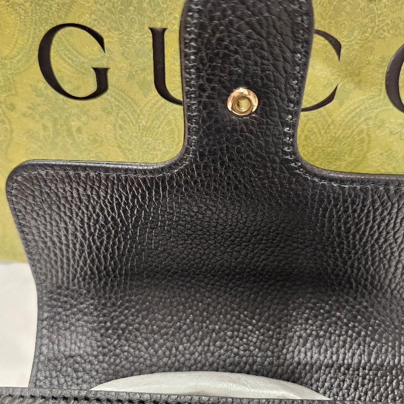 (客戶已訂購勿選)Gucci 風琴包(黑荔枝.梯形款)-8