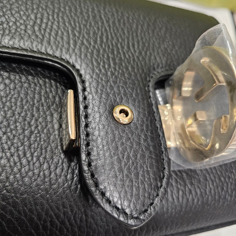 (客戶已訂購勿選)Gucci 風琴包(黑荔枝.梯形款)-9