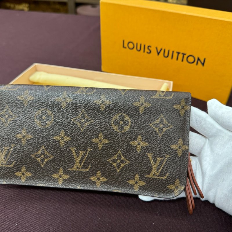【99新】LV經典Monogram Insolite造型長夾老花長款手拿包錢包-5