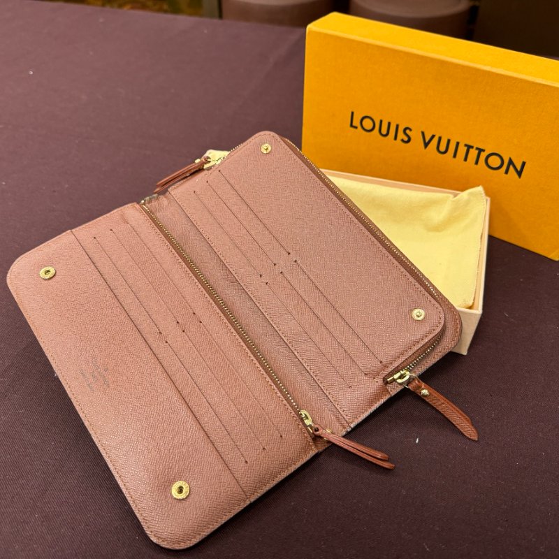 【99新】LV經典Monogram Insolite造型長夾老花長款手拿包錢包-8