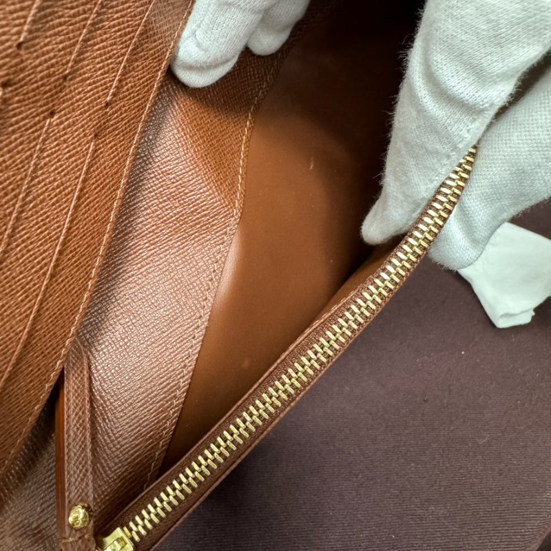 【99新】LV經典Monogram Insolite造型長夾老花長款手拿包錢包-9