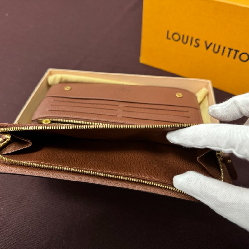 【99新】LV經典Monogram Insolite造型長夾老花長款手拿包錢包-11