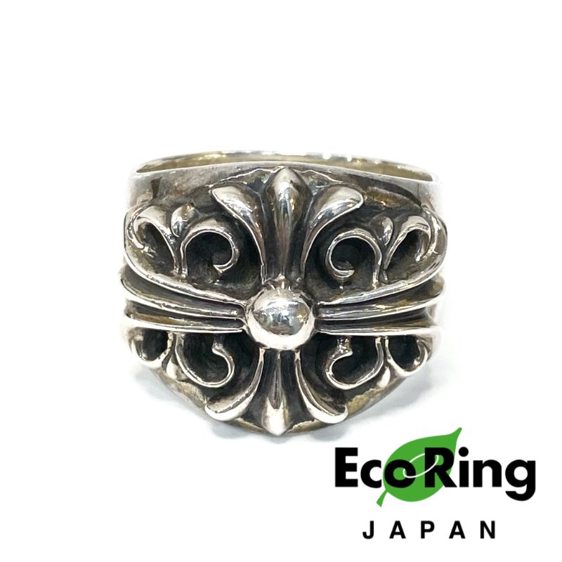 △ Chrome Hearts 克羅心 Keeper Floral Cross Ring in 925 Silver 925純銀花十字戒指 - 247007427-0