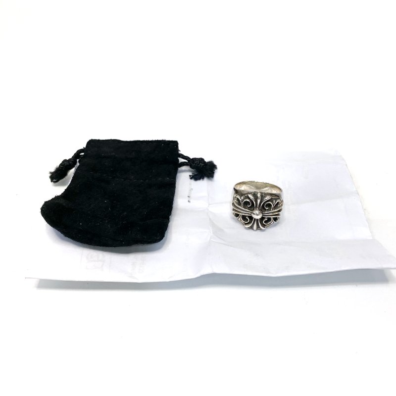 △ Chrome Hearts 克羅心 Keeper Floral Cross Ring in 925 Silver 925純銀花十字戒指 - 247007427-1