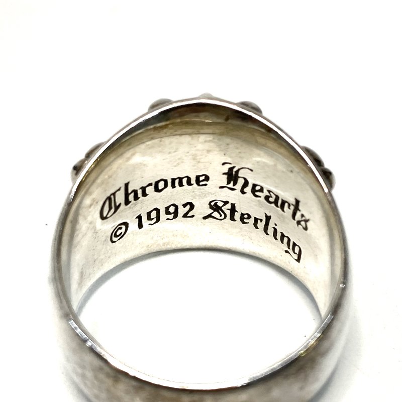 △ Chrome Hearts 克羅心 Keeper Floral Cross Ring in 925 Silver 925純銀花十字戒指 - 247007427-7