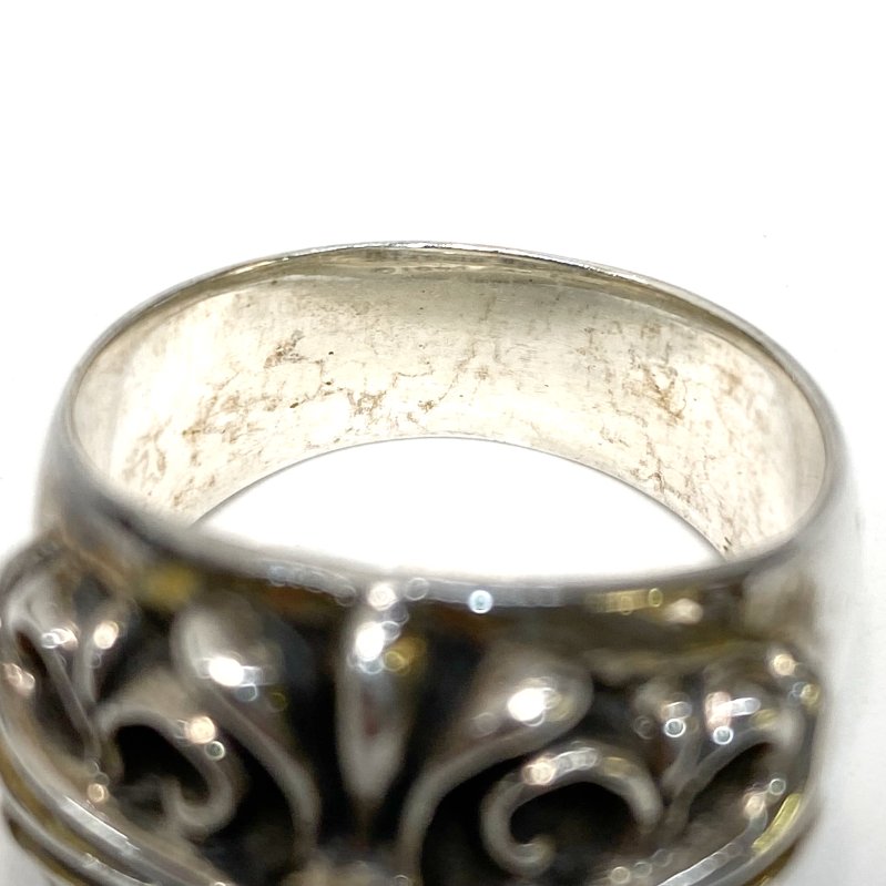 △ Chrome Hearts 克羅心 Keeper Floral Cross Ring in 925 Silver 925純銀花十字戒指 - 247007427-8