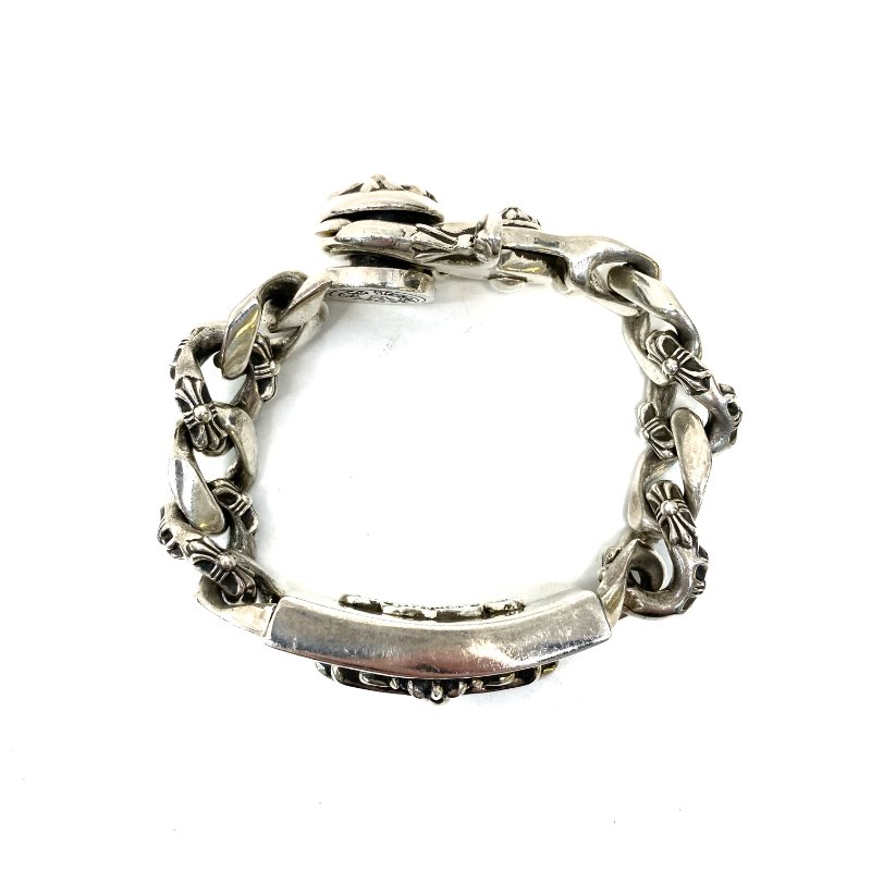 △ Chrome Hearts 克羅心 Floral Cross 925 Sterling Silver Fancy Chain Bracelet 925純銀花十字手鏈 - 247007425-2