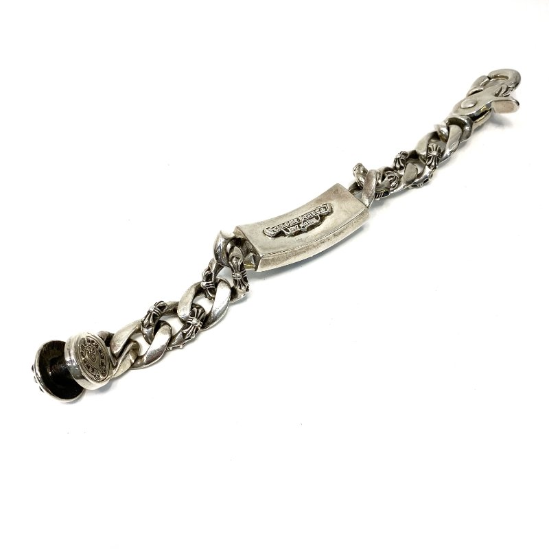 △ Chrome Hearts 克羅心 Floral Cross 925 Sterling Silver Fancy Chain Bracelet 925純銀花十字手鏈 - 247007425-7