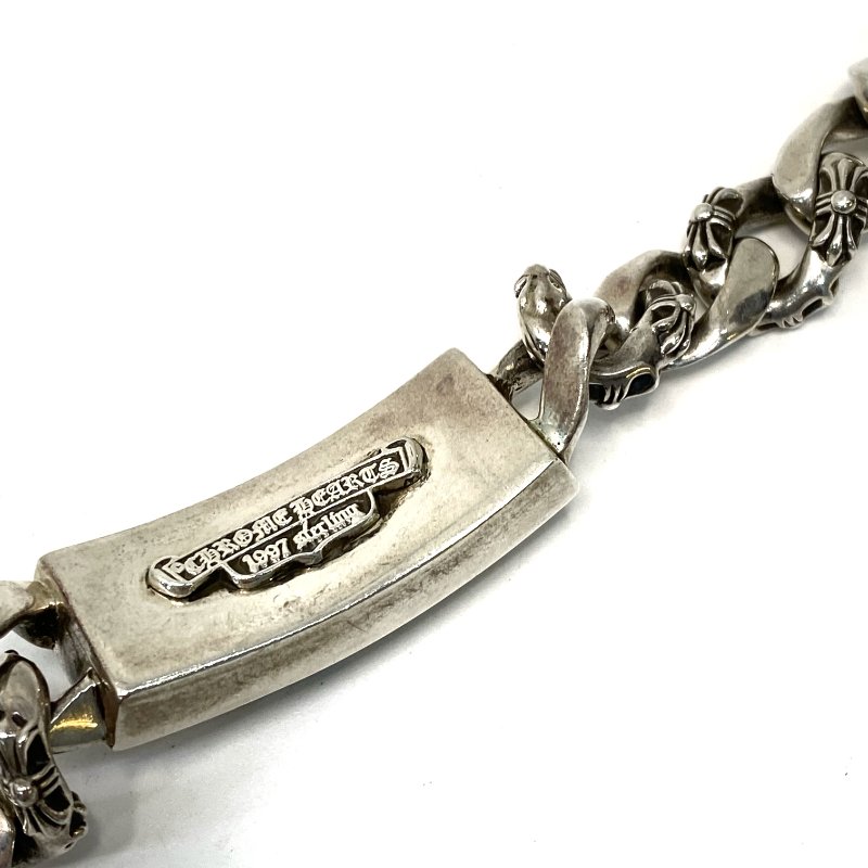 △ Chrome Hearts 克羅心 Floral Cross 925 Sterling Silver Fancy Chain Bracelet 925純銀花十字手鏈 - 247007425-9