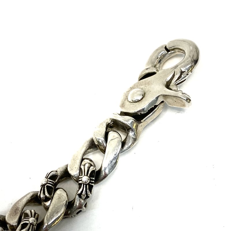 △ Chrome Hearts 克羅心 Floral Cross 925 Sterling Silver Fancy Chain Bracelet 925純銀花十字手鏈 - 247007425-10