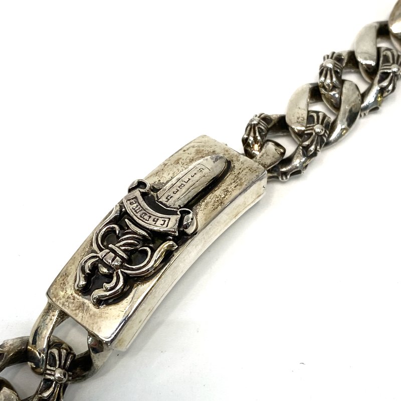 △ Chrome Hearts 克羅心 Dagger 925 Sterling Silver Fancy Chain Bracelet 925純銀匕首手鏈 - 247007424-6