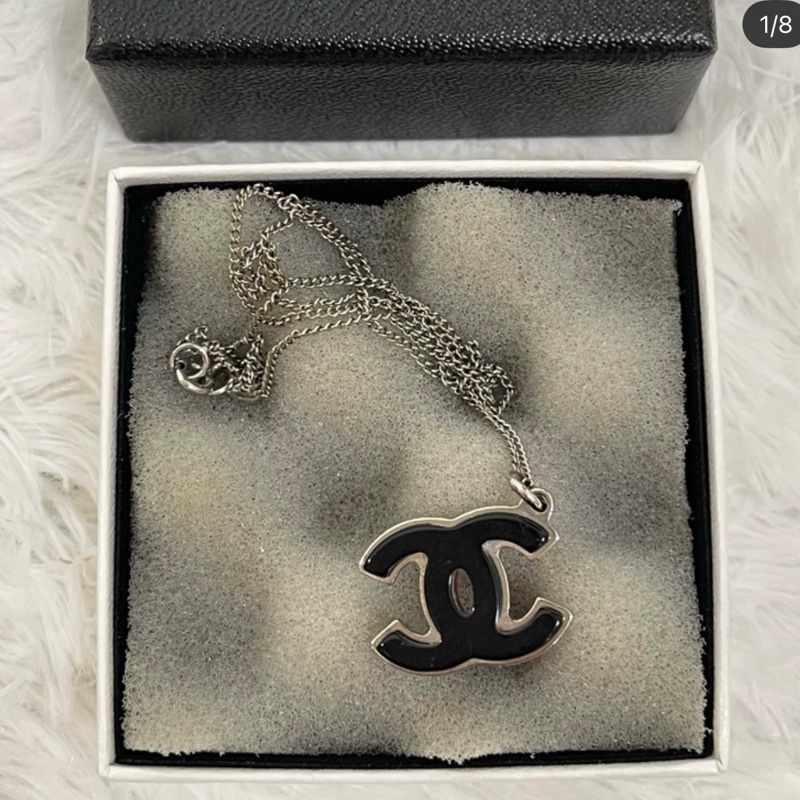 CHANEL壓克力雙色項鍊-2