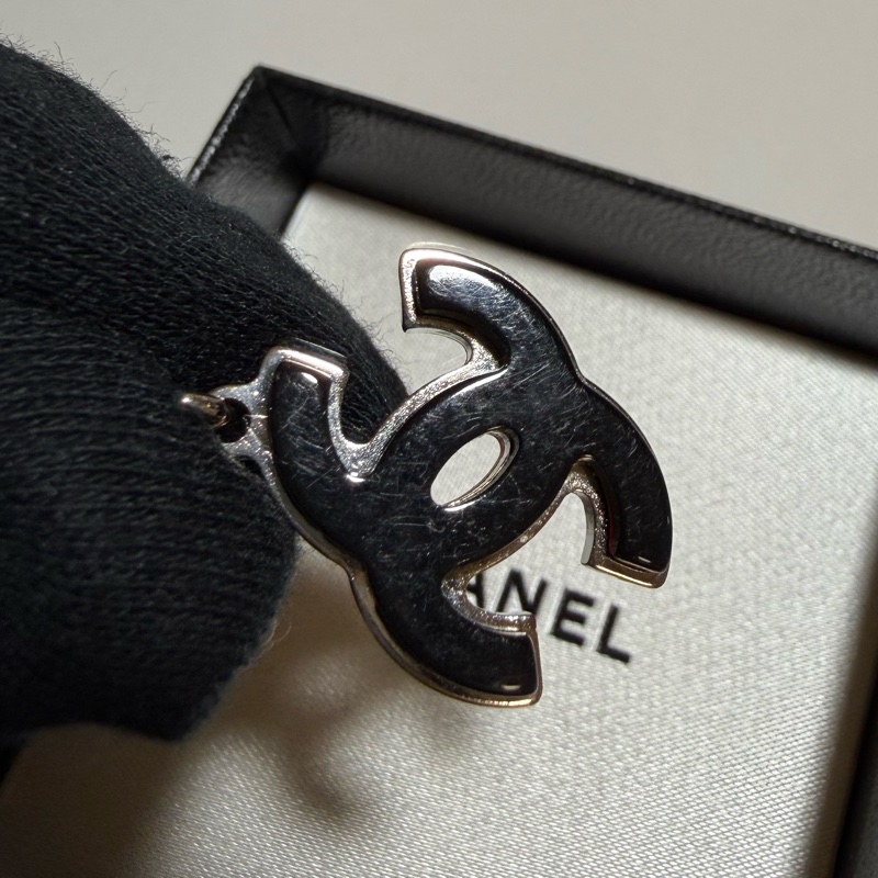 CHANEL壓克力雙色項鍊-7