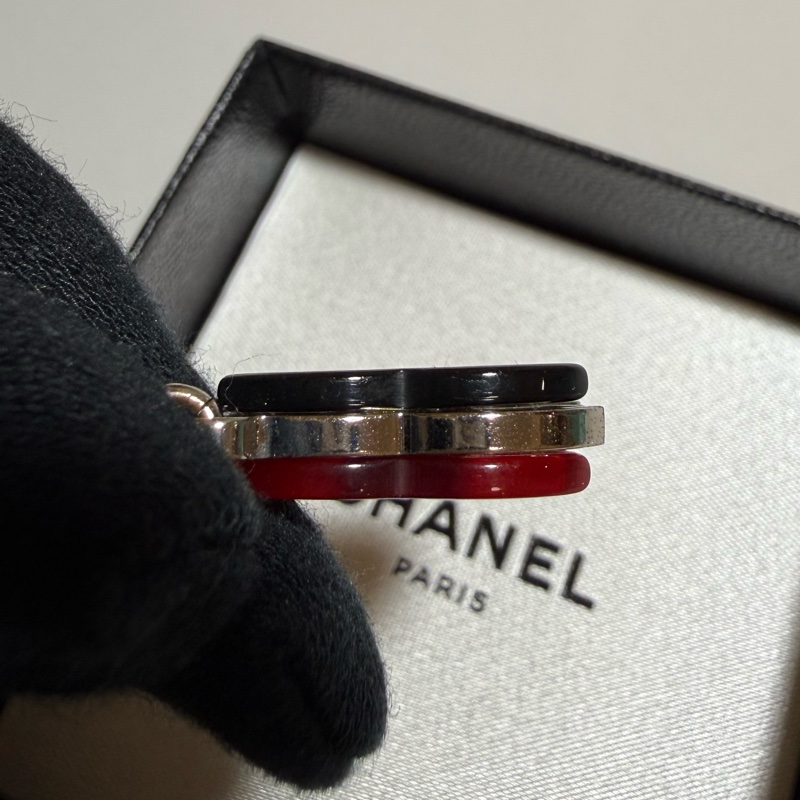 CHANEL壓克力雙色項鍊-10